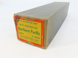 O 2-Rail All-Nation 3646 NP Northern Pacific 40' Steel Boxcar #1008 Kit