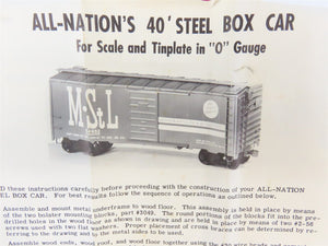 O 2-Rail All-Nation CP Canadian Pacific 40' Steel Boxcar #2227 Kit