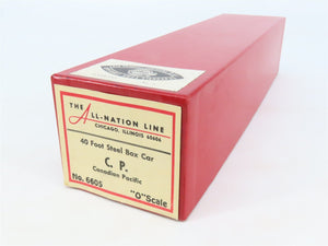 O 2-Rail All-Nation 6605 CP Canadian Pacific 40' Steel Boxcar #58771 Kit