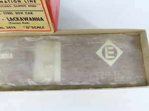 O 2-Rail All-Nation 3674 EL Erie Lackawanna 40' Steel Boxcar #70753 Kit