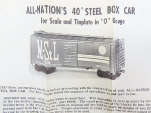 O 2-Rail All-Nation 3674 EL Erie Lackawanna 40' Steel Boxcar #70753 Kit