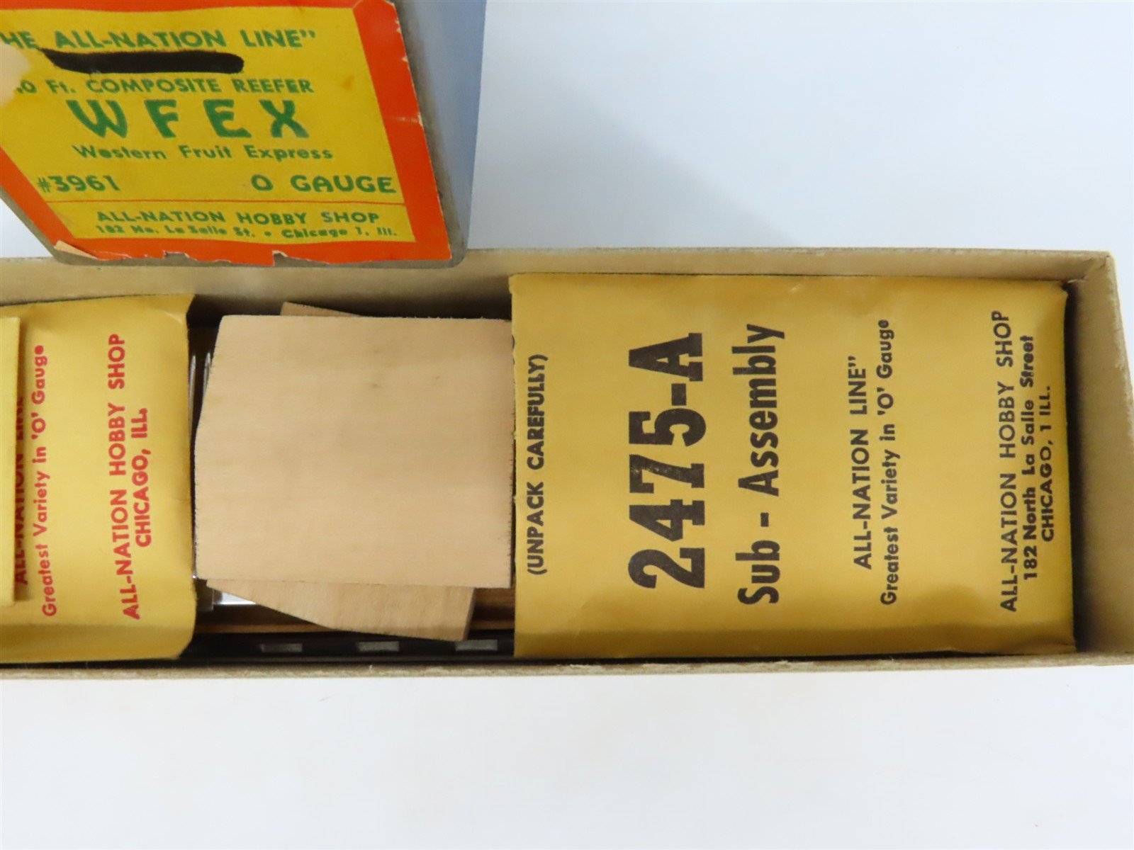 O 2-Rail All-Nation 3961 GN/WFEX Western Fruit 40' Composite Reefer #63947 Kit