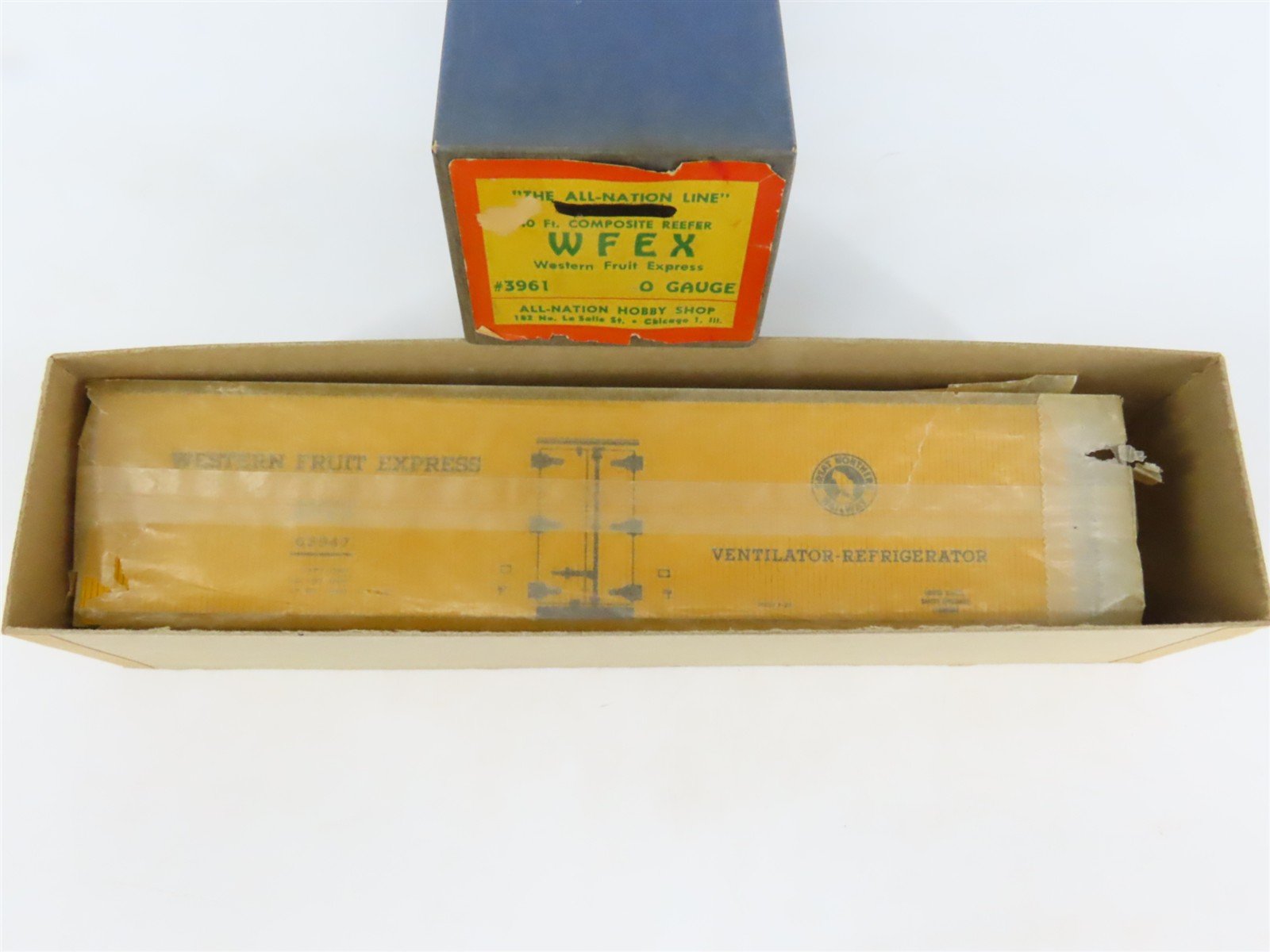 O 2-Rail All-Nation 3961 GN/WFEX Western Fruit 40' Composite Reefer #63947 Kit