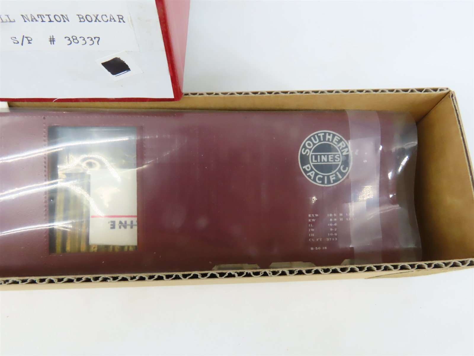 O 2-Rail All-Nation SP Southern Pacific 40' Steel Boxcar #38337 Kit
