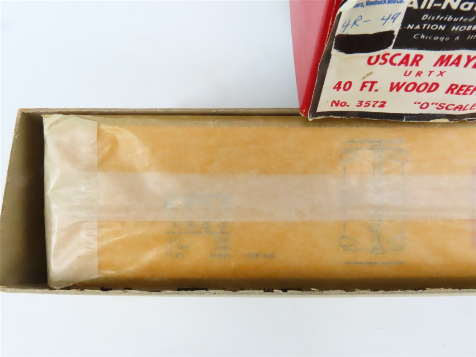 O 2-Rail All-Nation 3572 URTX Oscar Mayer 40' Wood Boxcar #1983 Kit