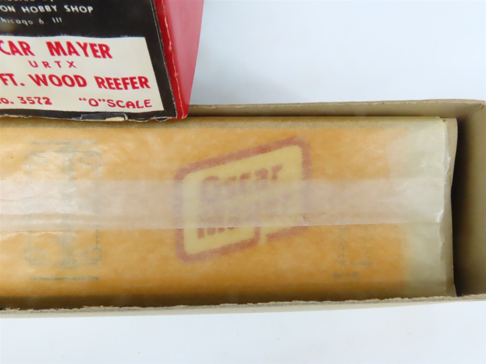 O 2-Rail All-Nation 3572 URTX Oscar Mayer 40' Wood Boxcar #1983 Kit