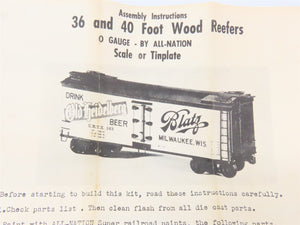 O 2-Rail All-Nation 3572 URTX Oscar Mayer 40' Wood Boxcar #1983 Kit