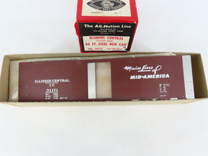 O Scale 2-Rail All-Nation 3672 IC Illinois Central 40' Steel Boxcar #31171 Kit