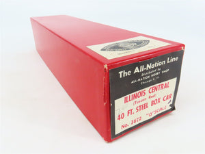 O Scale 2-Rail All-Nation 3672 IC Illinois Central 40' Steel Boxcar #31171 Kit