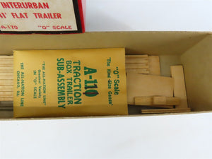 O Scale All-Nation A-170 Undecorated Interurban 41' Flat Trailer Kit