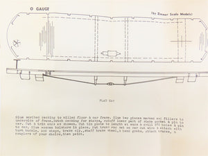O Scale All-Nation A-170 Undecorated Interurban 41' Flat Trailer Kit