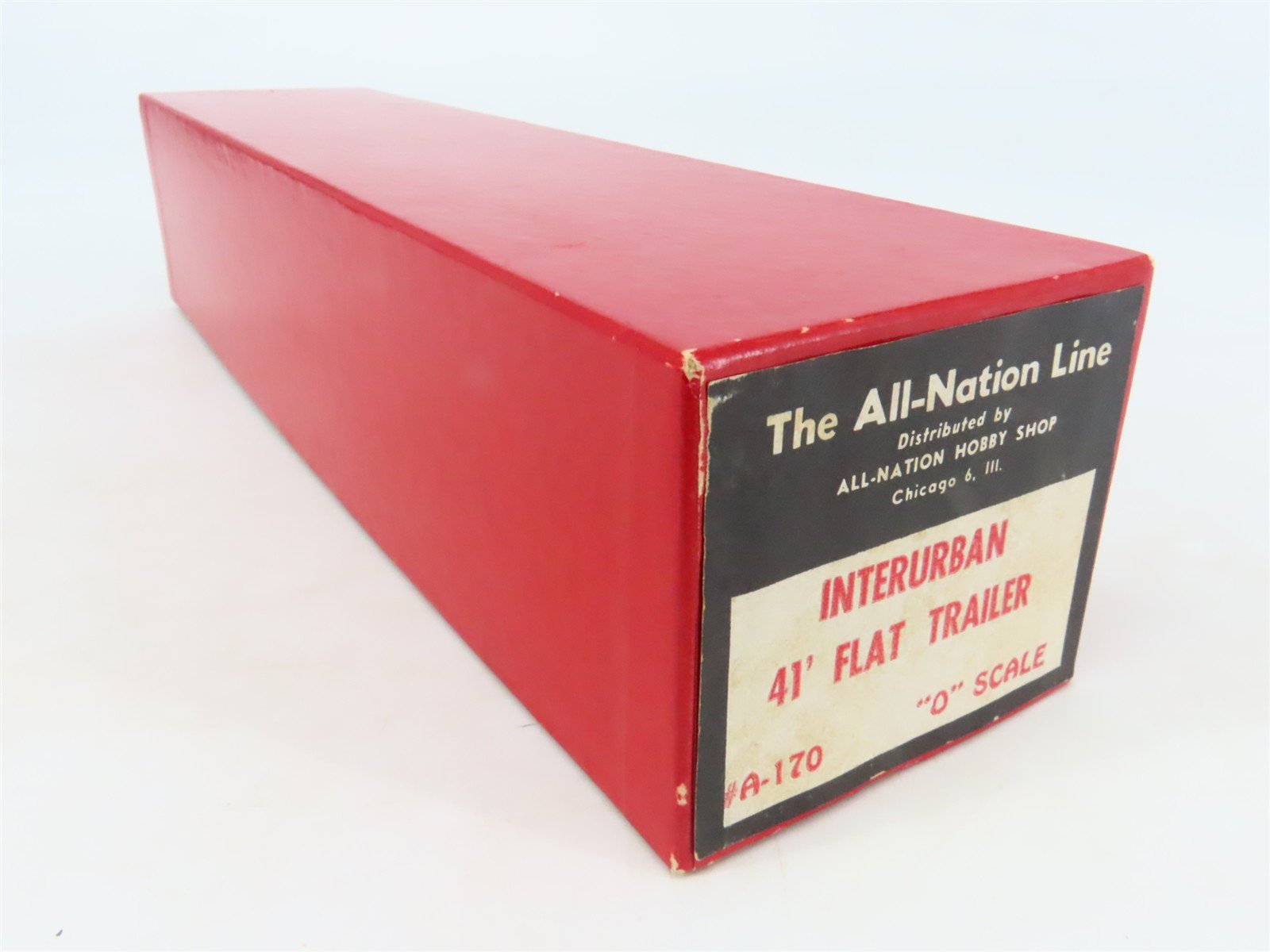 O Scale All-Nation A-170 Undecorated Interurban 41' Flat Trailer Kit