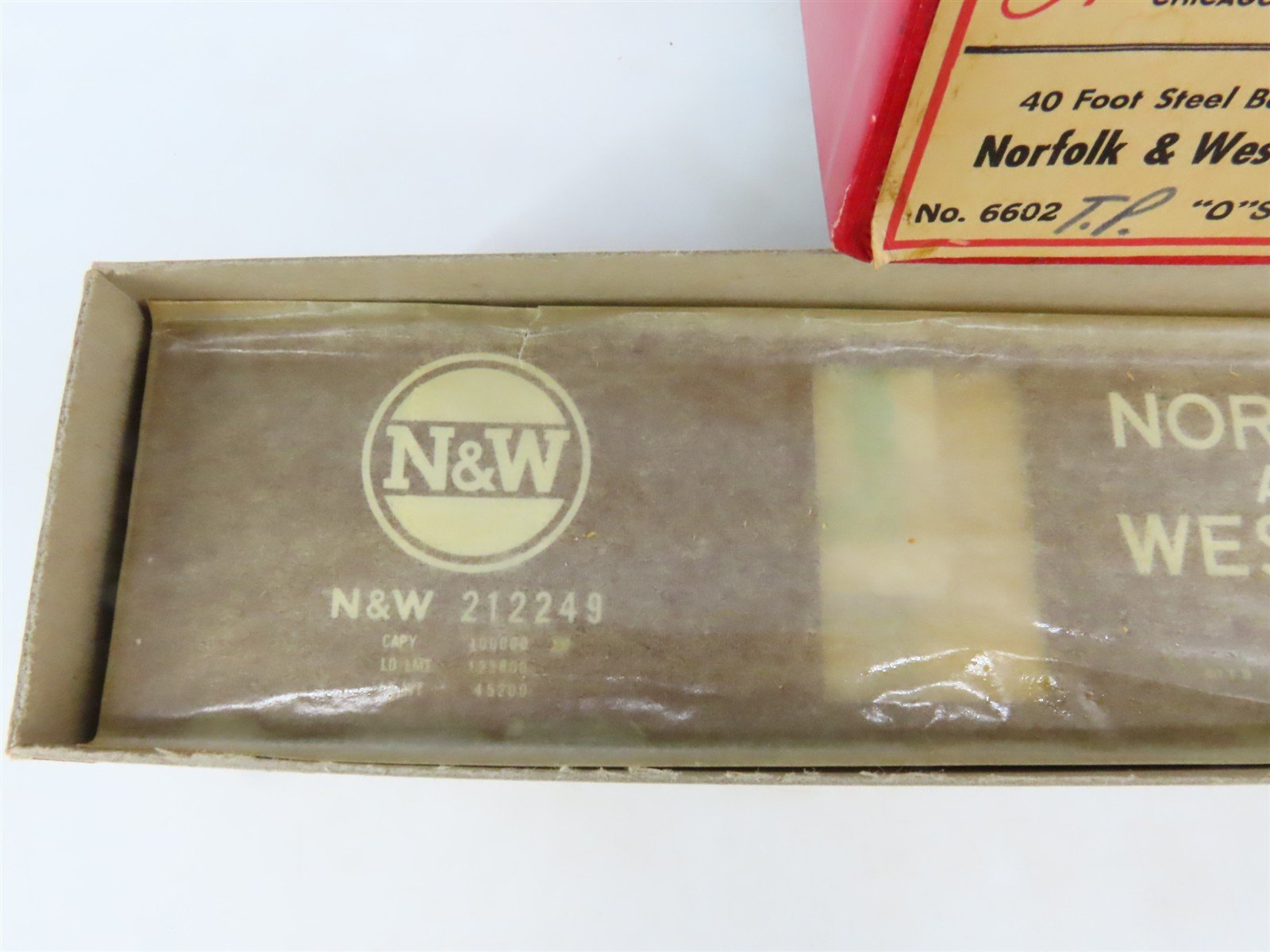 O 2-Rail All-Nation 6602 N&W Norfolk & Western 40' Steel Boxcar #212249 Kit