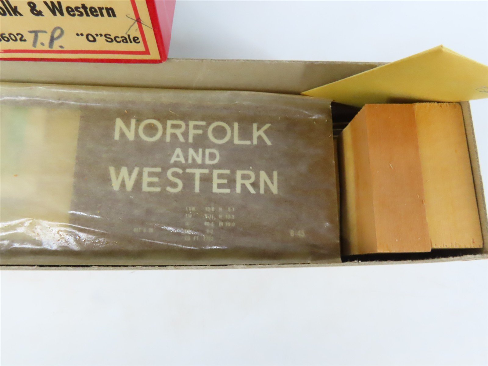 O 2-Rail All-Nation 6602 N&W Norfolk & Western 40' Steel Boxcar #212249 Kit