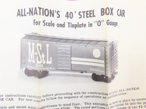 O Scale 2-Rail All-Nation 3667 NP Northern Pacific 40' Steel Boxcar #29383 Kit