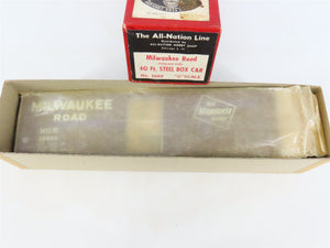 O Scale 2-Rail All-Nation 3669 MILW Milwaukee Road 40' Steel Boxcar #39968 Kit
