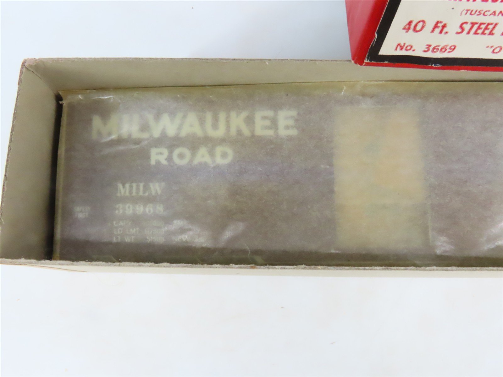 O Scale 2-Rail All-Nation 3669 MILW Milwaukee Road 40' Steel Boxcar #39968 Kit
