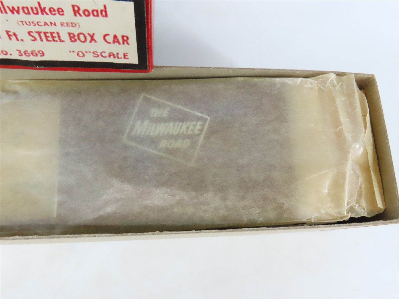 O Scale 2-Rail All-Nation 3669 MILW Milwaukee Road 40' Steel Boxcar #39968 Kit