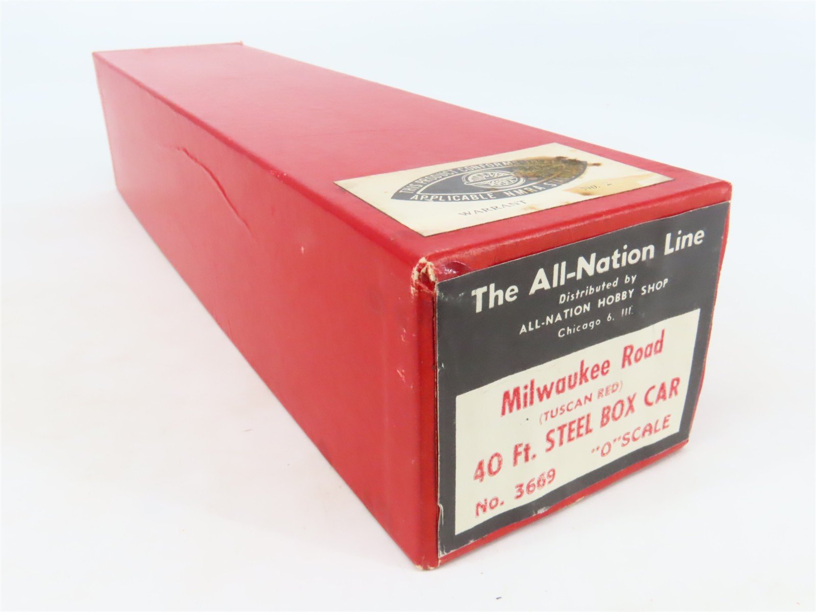 O Scale 2-Rail All-Nation 3669 MILW Milwaukee Road 40' Steel Boxcar #39968 Kit