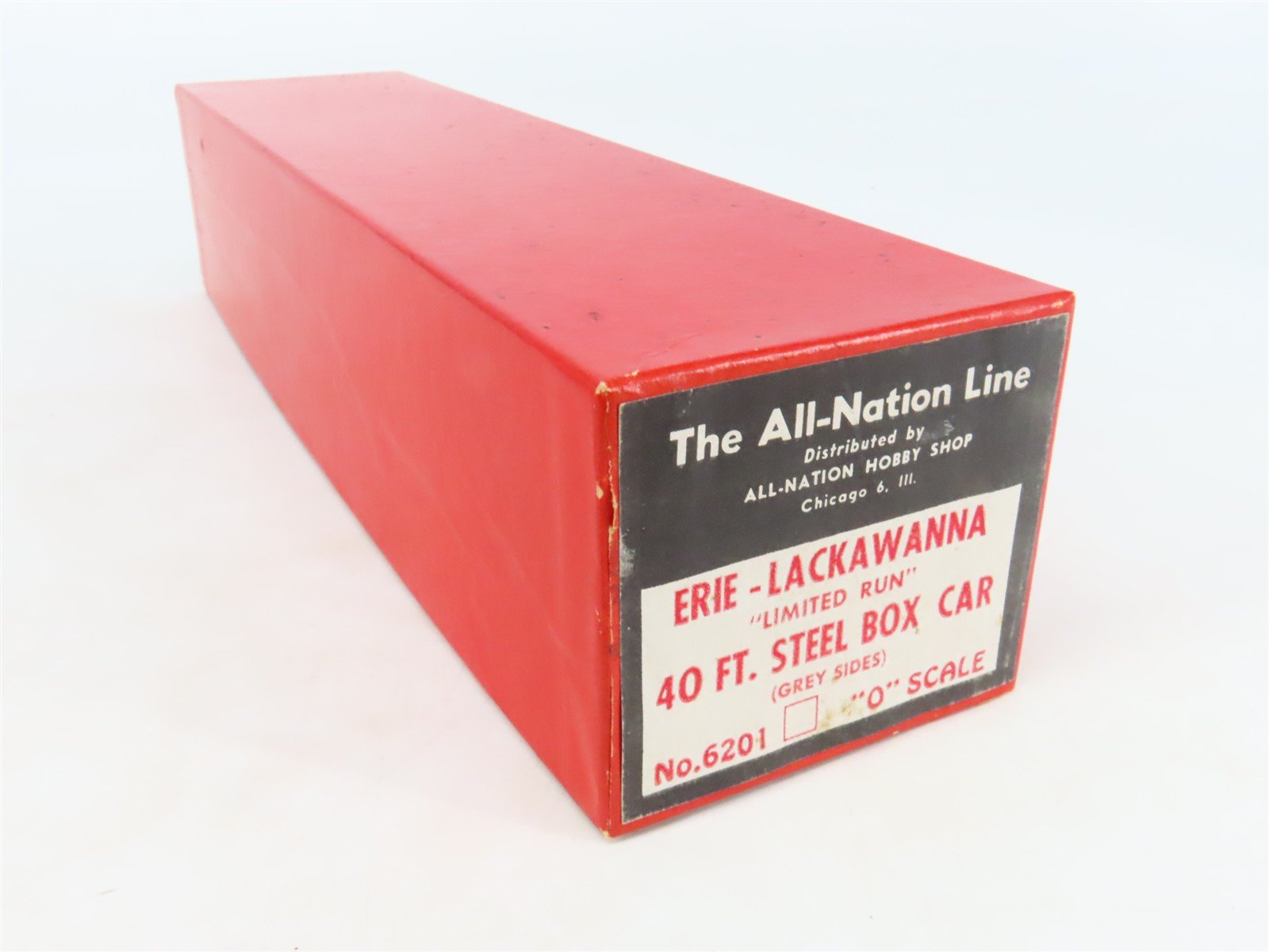 O Scale 2-Rail All-Nation 6201 EL Erie Lackawanna 40' Steel Boxcar #90687 Kit