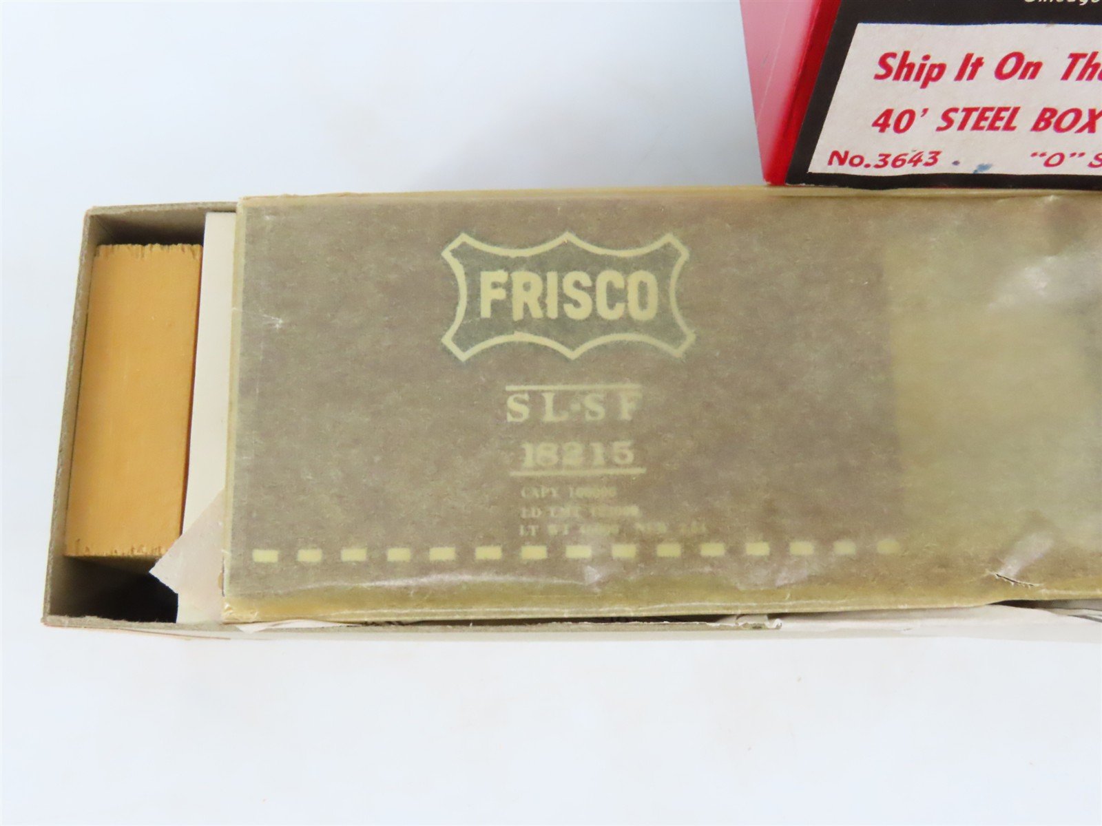 O Scale 2-Rail All-Nation 3643 SLSF Frisco 40' Steel Boxcar #18215 Kit