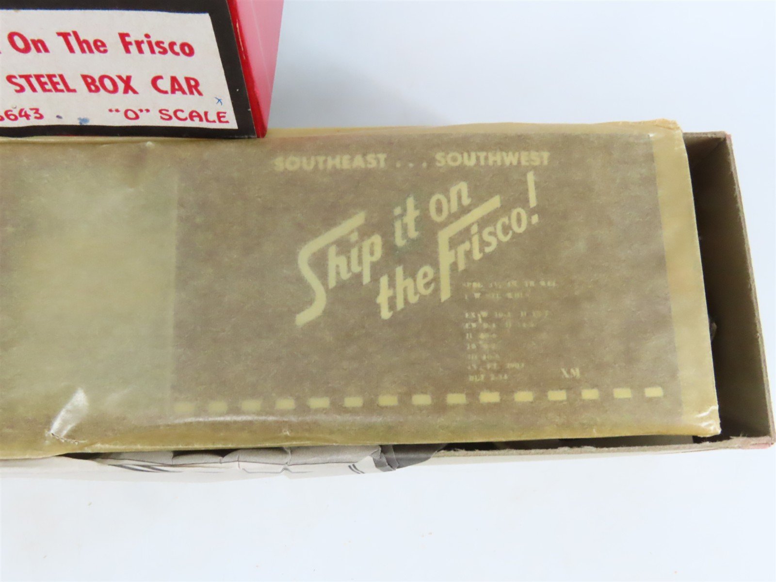 O Scale 2-Rail All-Nation 3643 SLSF Frisco 40' Steel Boxcar #18215 Kit