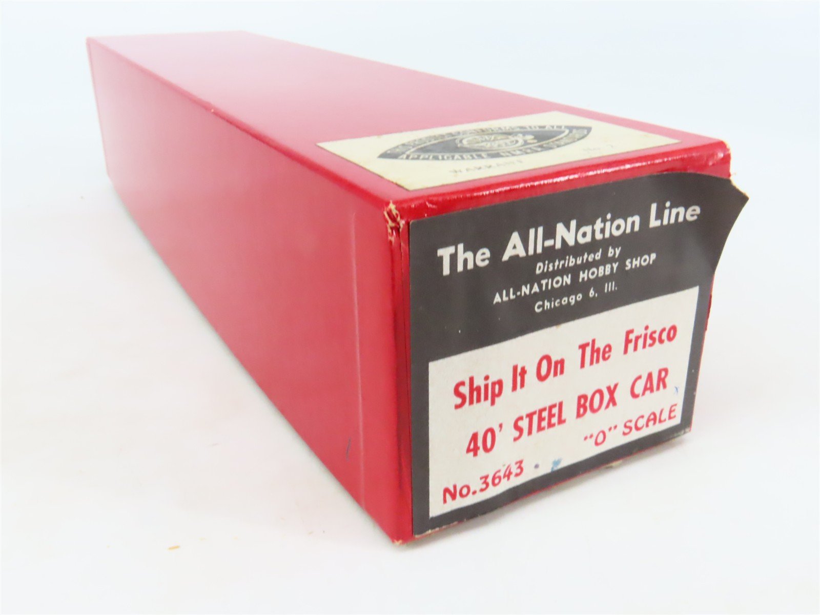 O Scale 2-Rail All-Nation 3643 SLSF Frisco 40' Steel Boxcar #18215 Kit