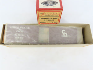 O Scale 2-Rail All-Nation 6600 C&O Chesapeake & Ohio 40' Steel Boxcar #4878 Kit