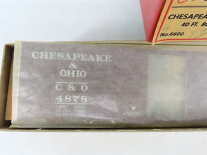 O Scale 2-Rail All-Nation 6600 C&O Chesapeake & Ohio 40' Steel Boxcar #4878 Kit