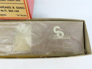 O Scale 2-Rail All-Nation 6600 C&O Chesapeake & Ohio 40' Steel Boxcar #4878 Kit