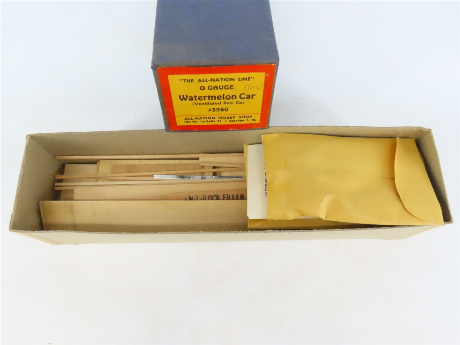O Scale 2-Rail All-Nation 3950 Ventilated Watermelon Car Kit