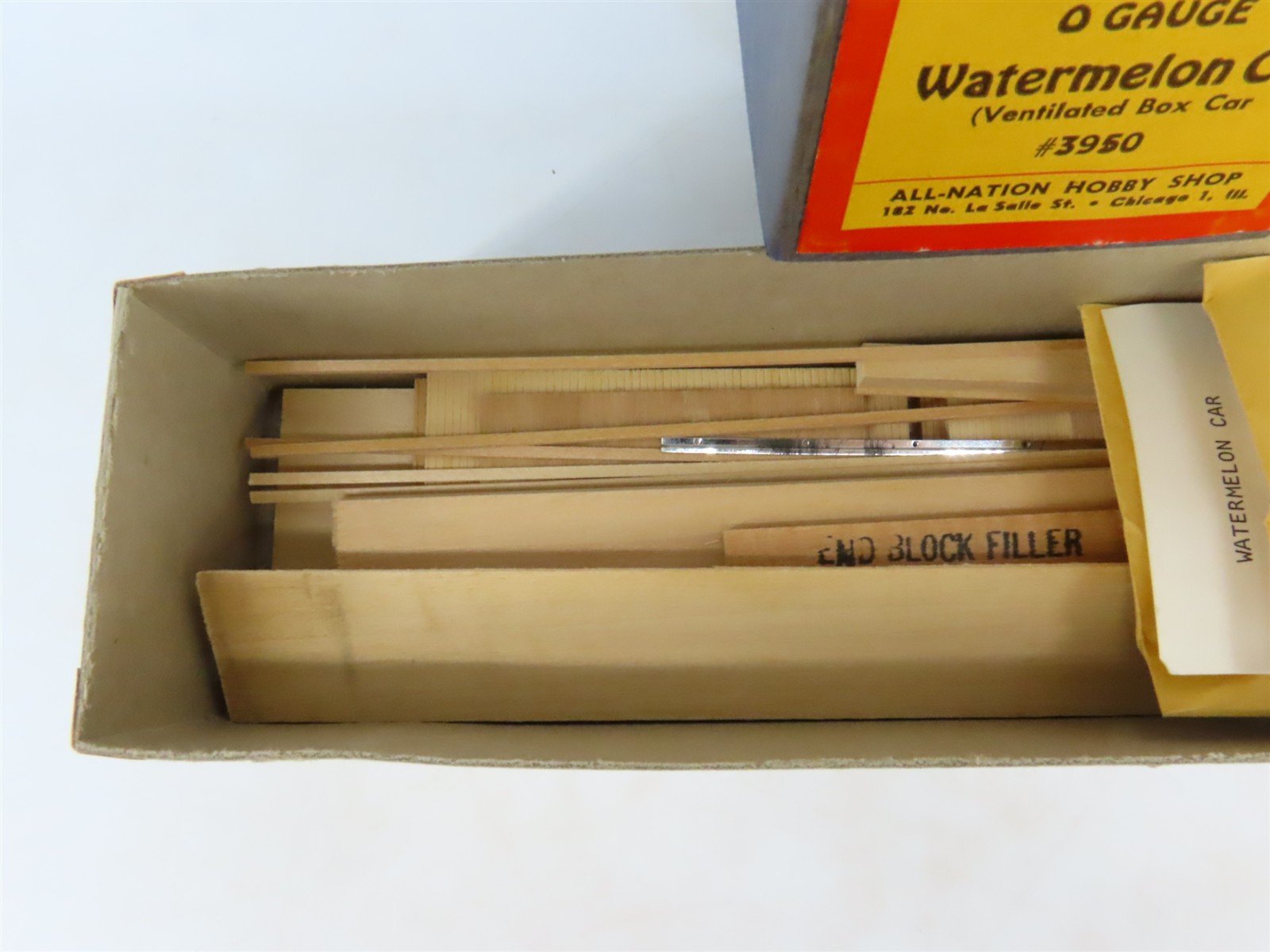 O Scale 2-Rail All-Nation 3950 Ventilated Watermelon Car Kit