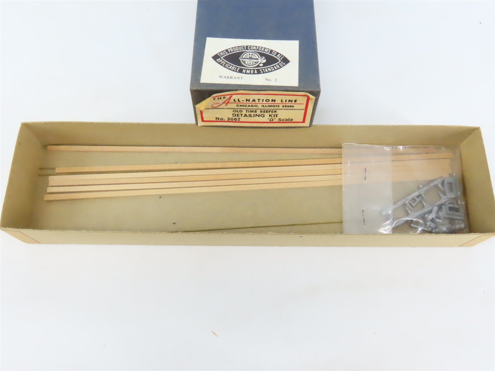 O Scale 2-Rail All-Nation 3067 Old Time Reefer Car Detailing Kit