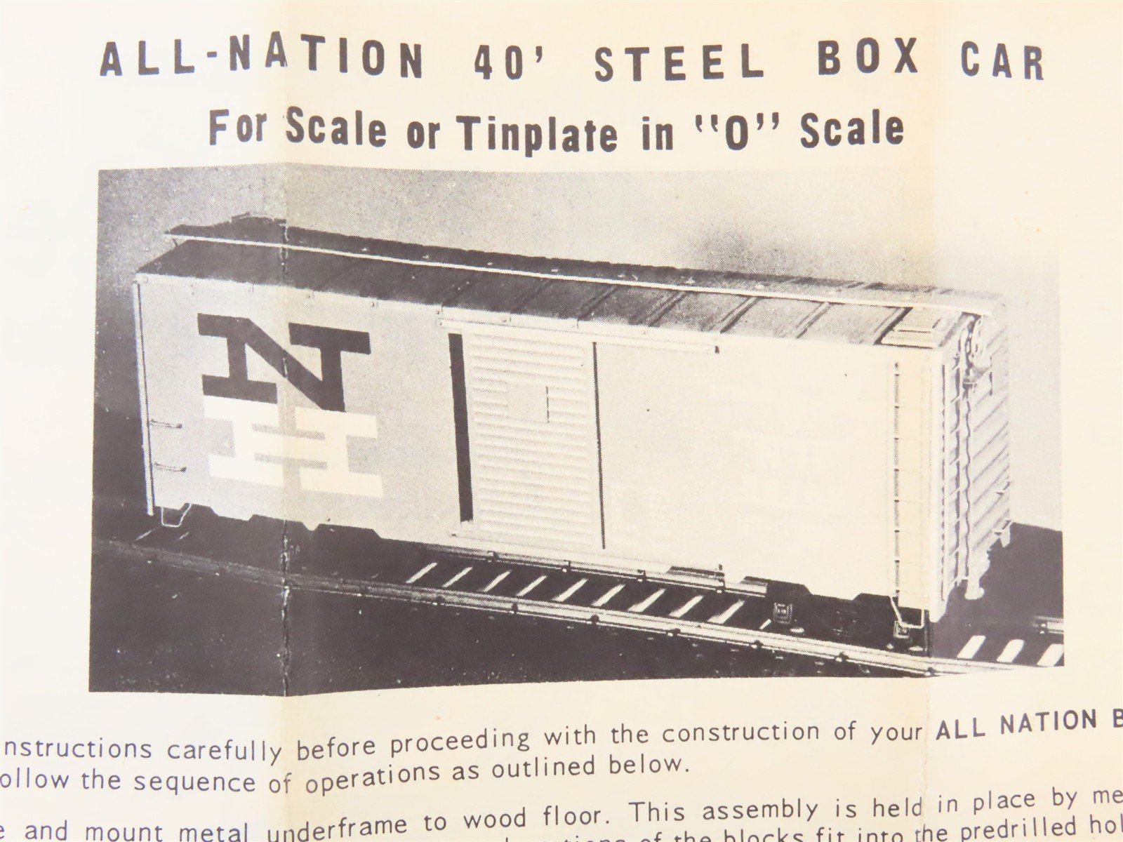 O Scale 2-Rail All-Nation 6601 Southern Railway Boxcar #10065 Kit