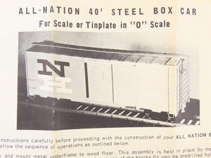 O Scale 2-Rail All-Nation 6601 Southern Railway Boxcar #10065 Kit