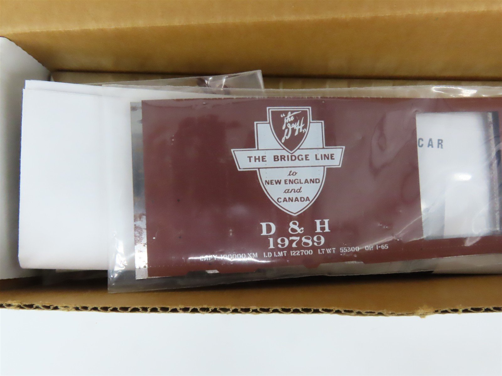 O Scale 2-Rail All-Nation D&H Delaware & Hudson Boxcar #19789 Kit