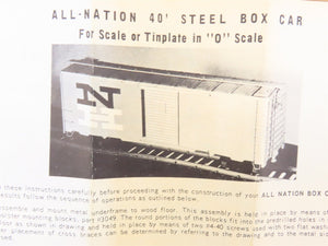 O Scale 2-Rail All-Nation 6203 ATSF Santa Fe Boxcar #139812 Kit
