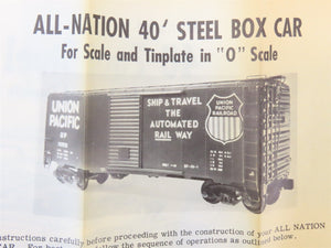 O Scale 2-Rail All-Nation 6617 GTW Grand Trunk Western Boxcar #515001 Kit