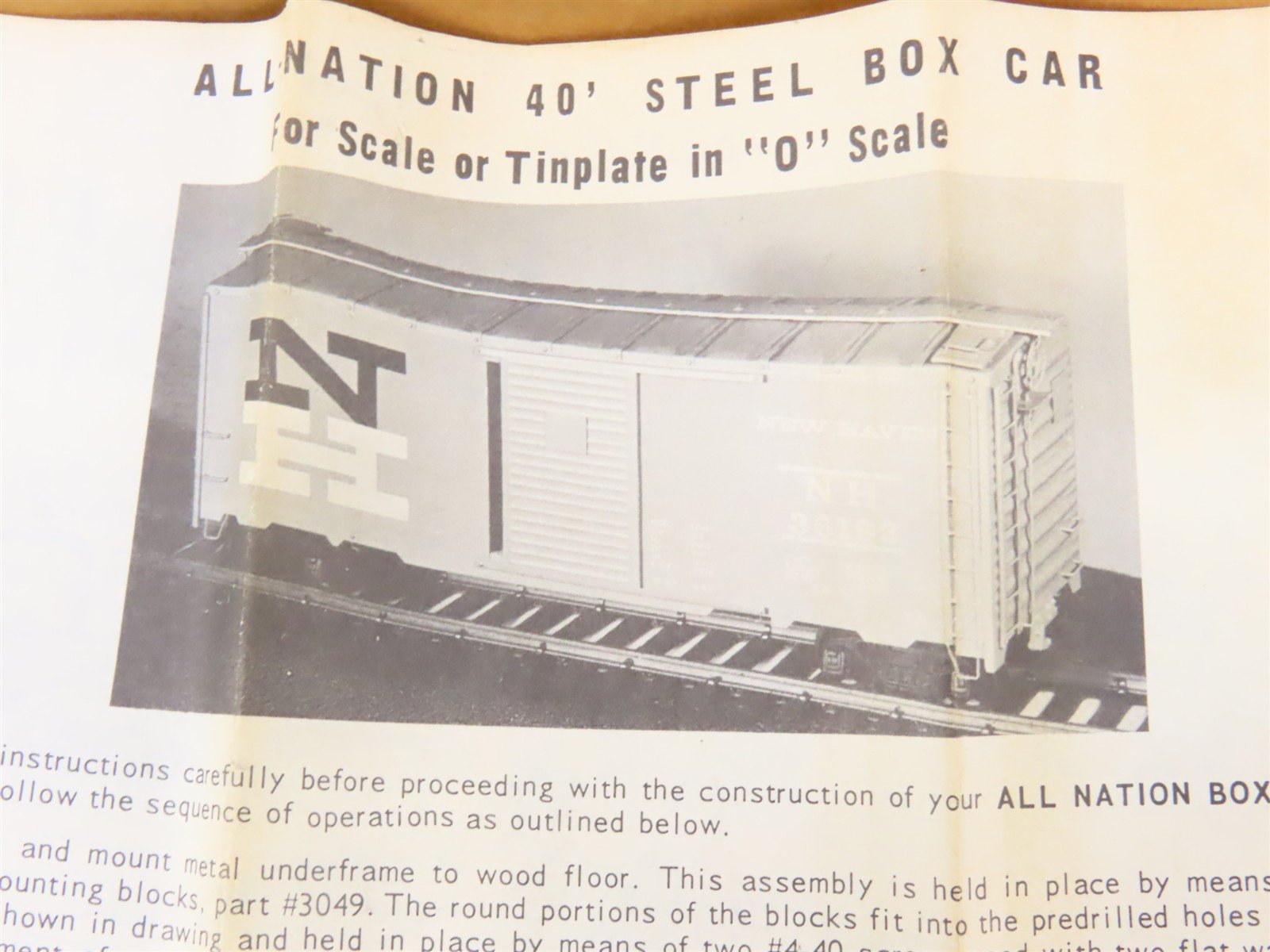 O Scale 2-Rail All-Nation AN Bi-Centennial Boxcar #1776 Kit
