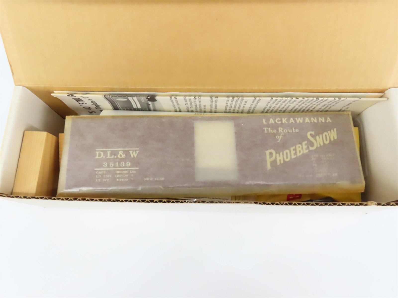 O Scale 2-Rail All-Nation 6613 DL&W Lackawanna 40' Steel Boxcar #35139 Kit