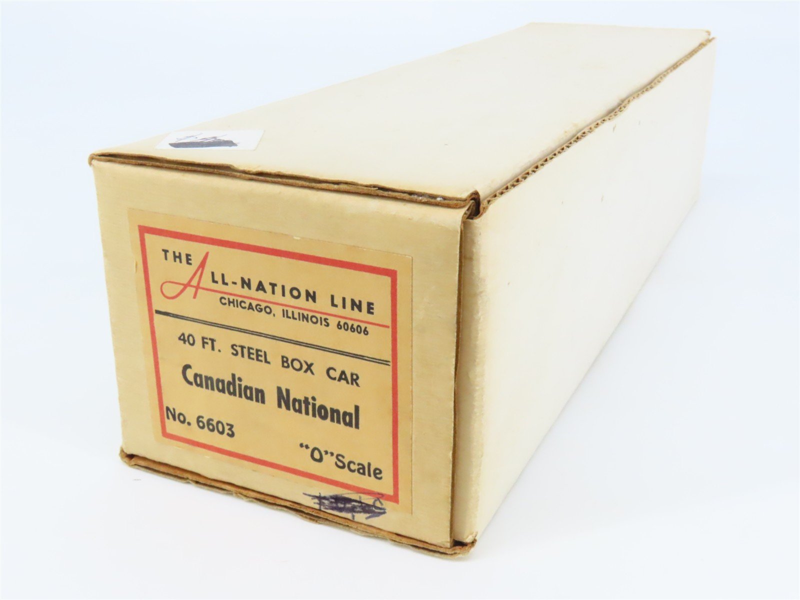 O Scale 2-Rail All-Nation 6603 CN Canadian National Boxcar #528190 Kit
