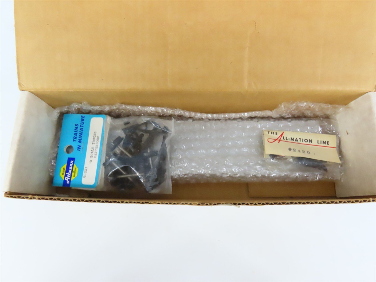 O Scale 2-Rail All-Nation 361L Undecorated Flatcar Built-Up Kit
