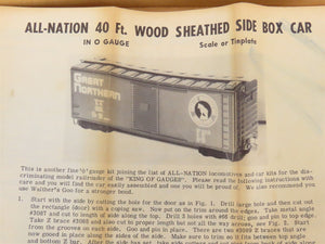 O Scale 2-Rail All-Nation 3700 Undecorated 40' Wood Sheathed Boxcar Kit