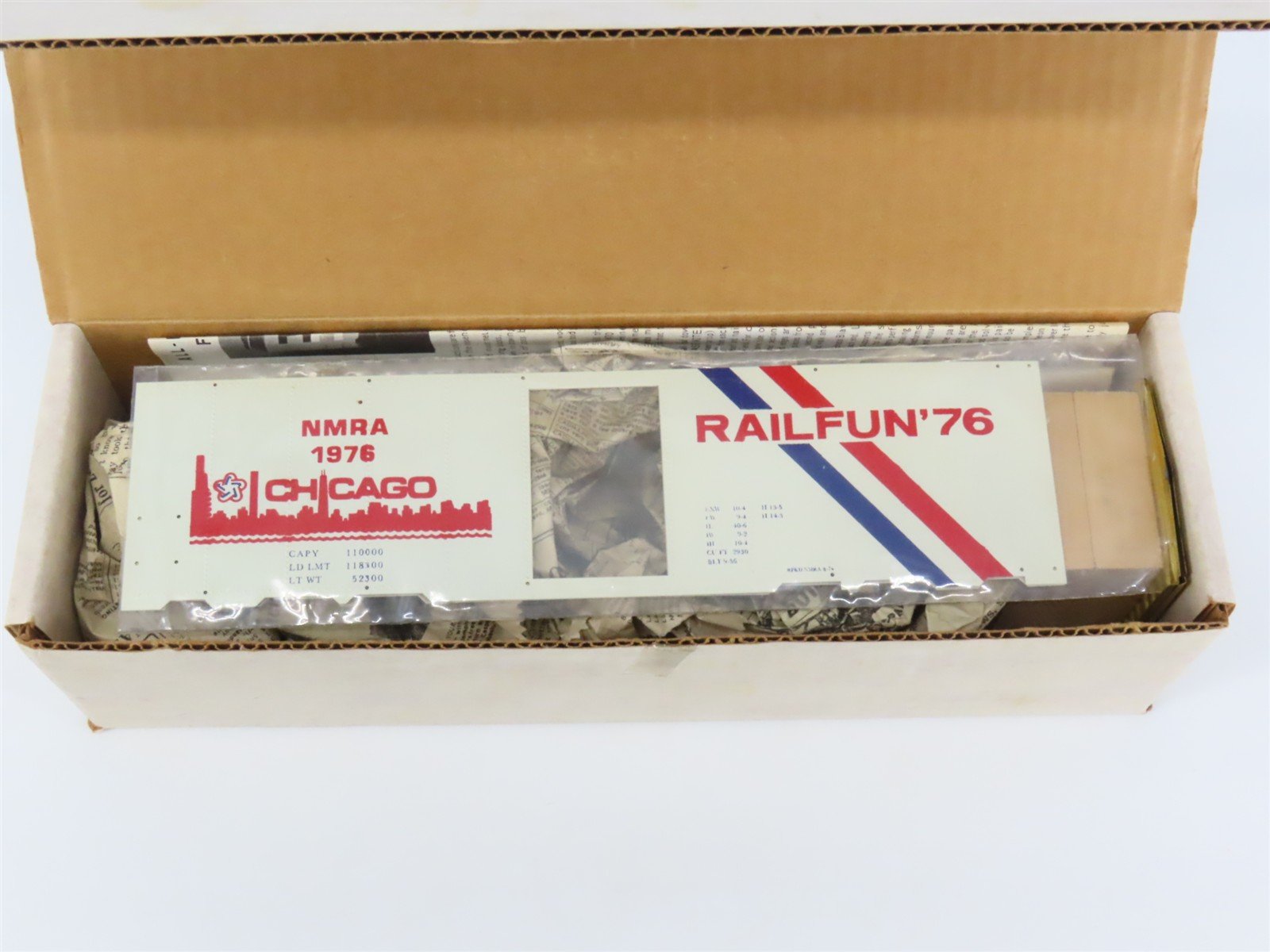O Scale 2-Rail All-Nation NMRA 40' Wood Sheathed Boxcar #1976 Kit