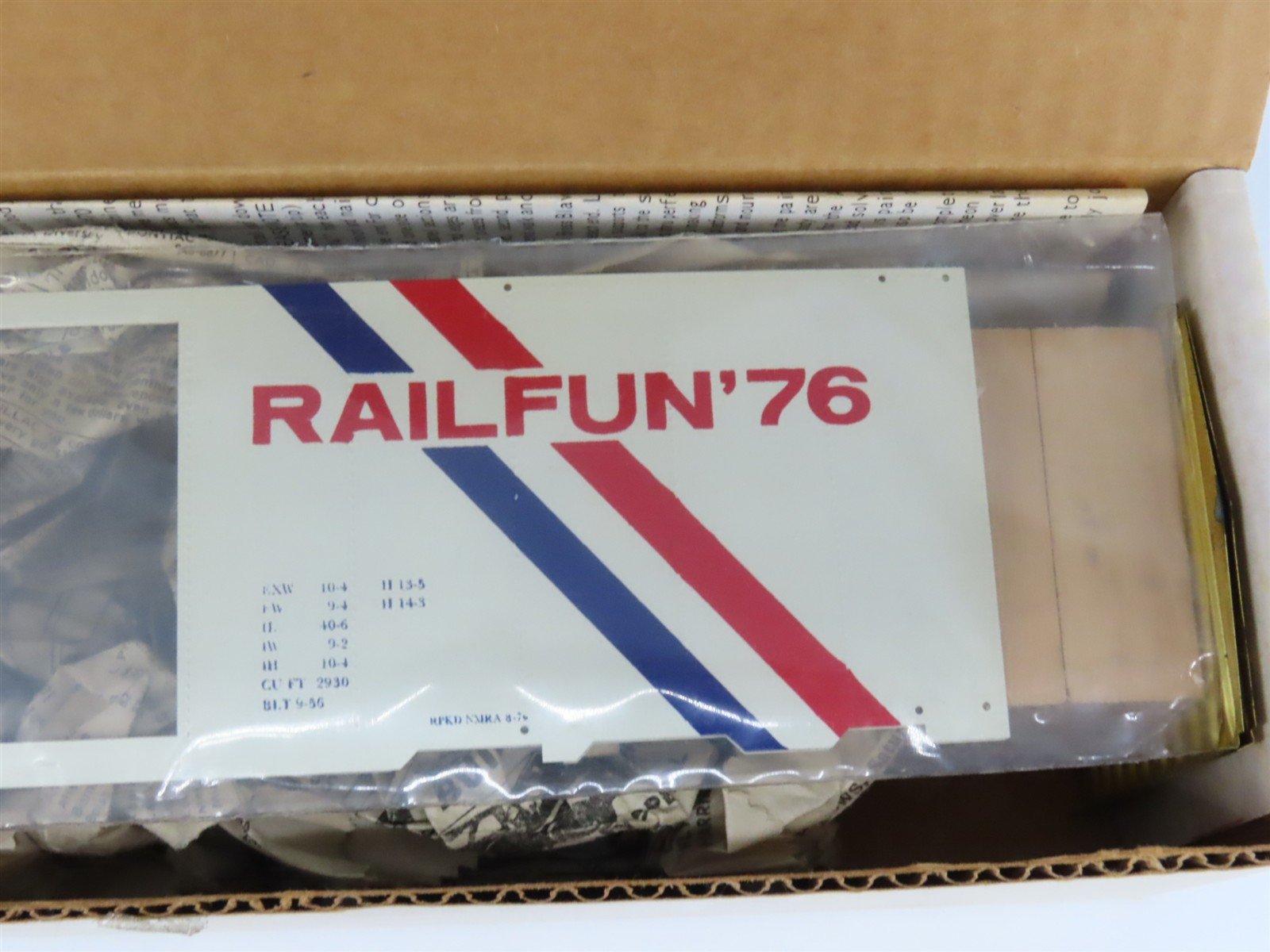 O Scale 2-Rail All-Nation NMRA 40' Wood Sheathed Boxcar #1976 Kit