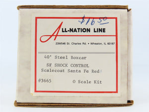 O Scale 2-Rail All-Nation 3665 ATSF Santa Fe 40' Steel Boxcar #16934 Kit