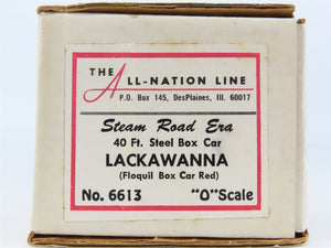 O Scale 2-Rail All-Nation 6613 DL&W Lackawanna 40' Steel Boxcar #35139 Kit