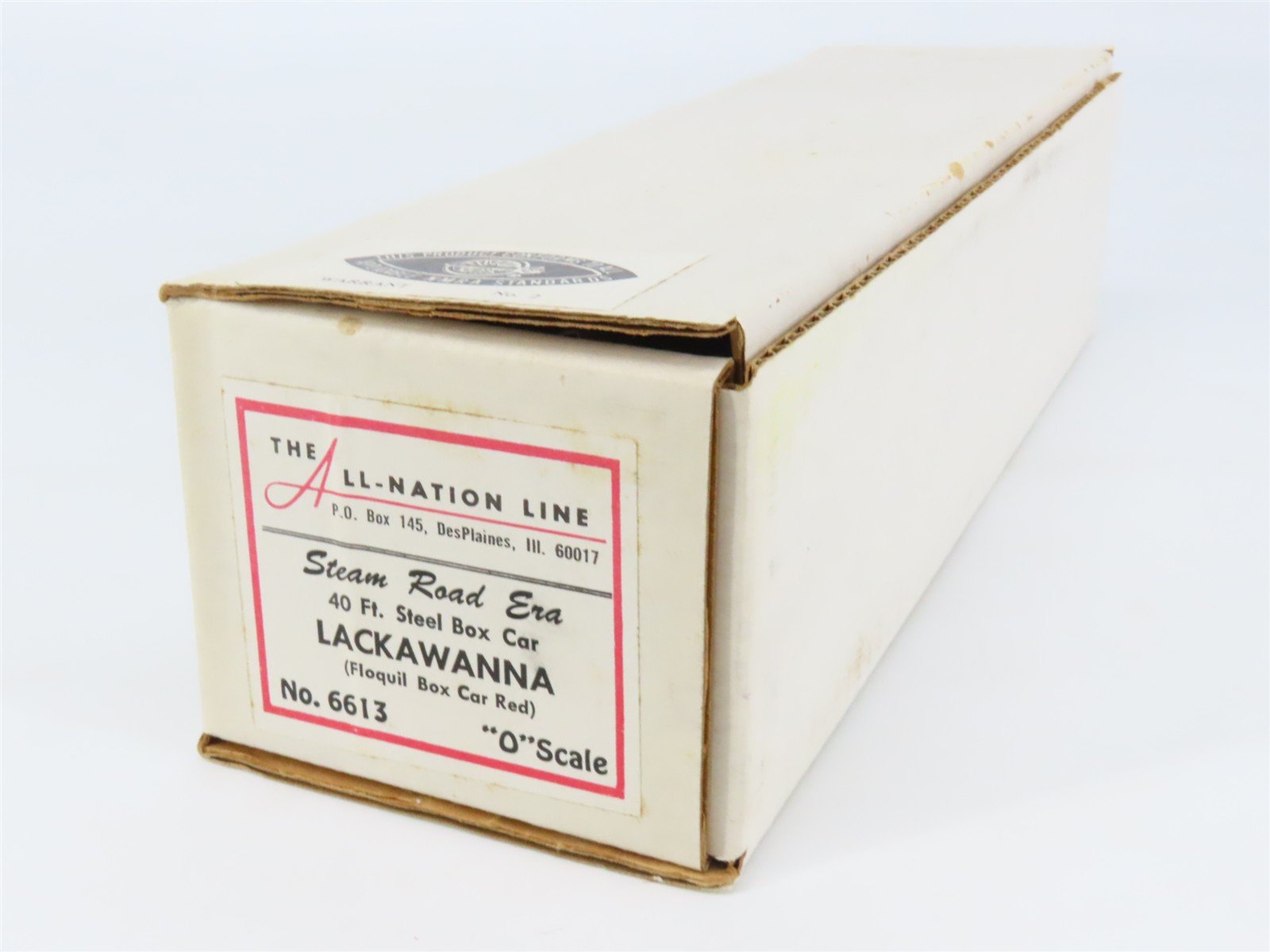 O Scale 2-Rail All-Nation 6613 DL&W Lackawanna 40' Steel Boxcar #35139 Kit