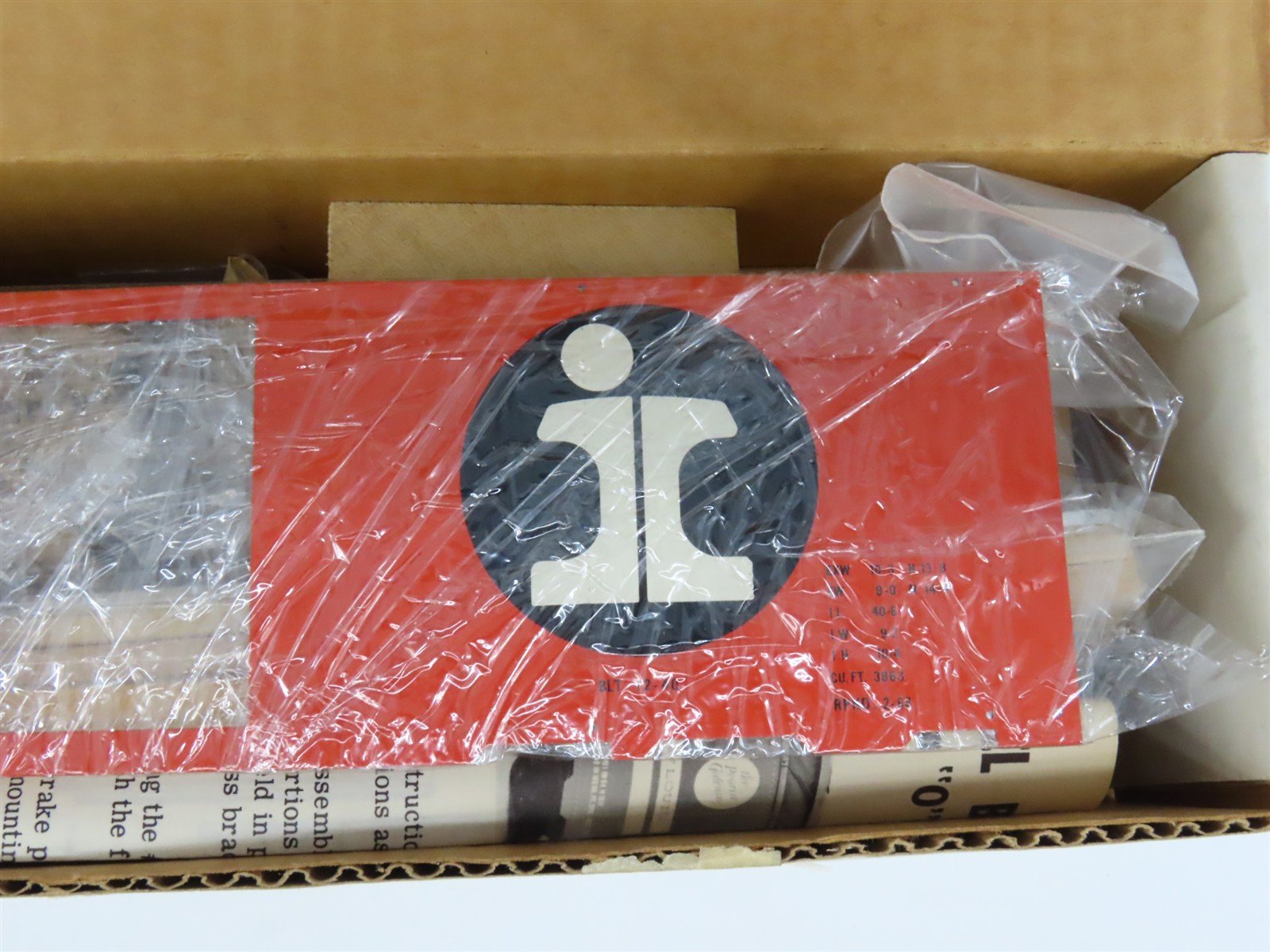 O Scale 2-Rail All-Nation 6618 IC Illinois Central 40' Steel Boxcar #120681 Kit