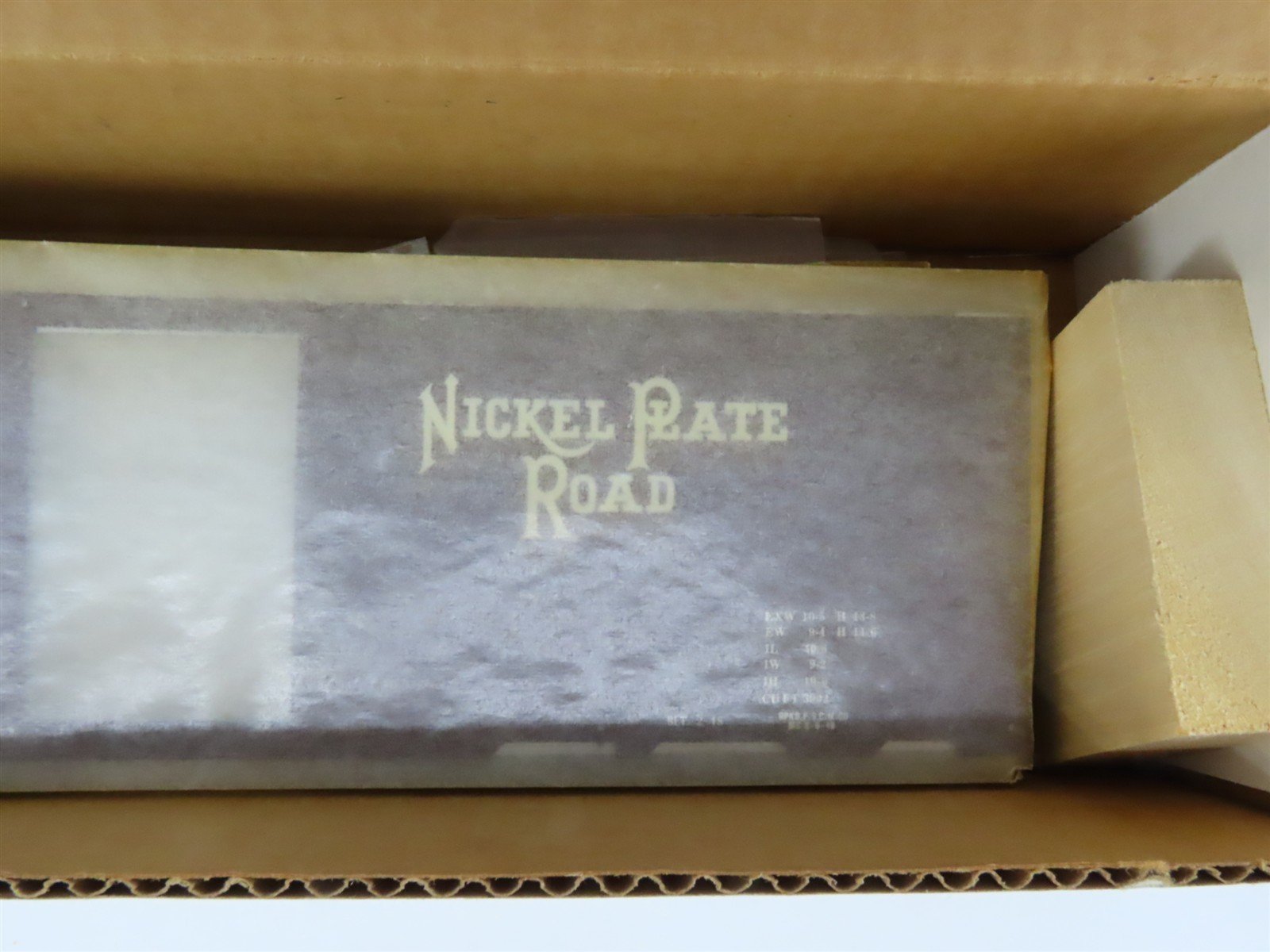 O Scale 2-Rail All-Nation 6609 NKP Nickel Plate Road 40' Steel Boxcar #6251 Kit